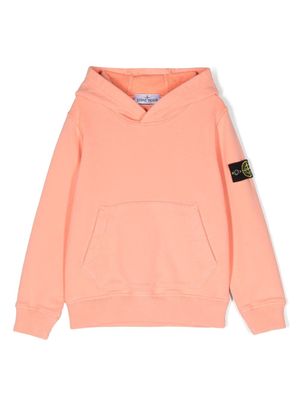 Stone Island Junior hoodie à motif Compass - Rose
