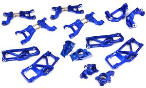 Integy Billet Machined Suspension Kit, Blue - Traxxas Maxx