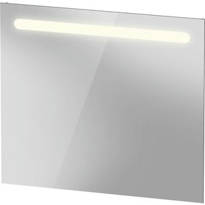 Spiegel Duravit No.1 Met Horizontale LED Verlichting 80x3.5x70 cm Mat Wit Duravit