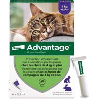 VOORDEEL 80 - 6 antiparasitaire pipetten - Voor katten en konijnen vanaf 4 kg