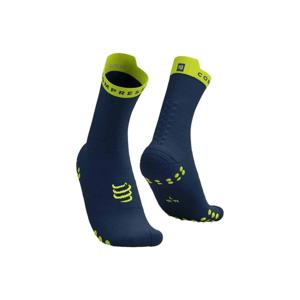 Compressport Pro racing socks v4.0 run high - BLAUW - Unisex