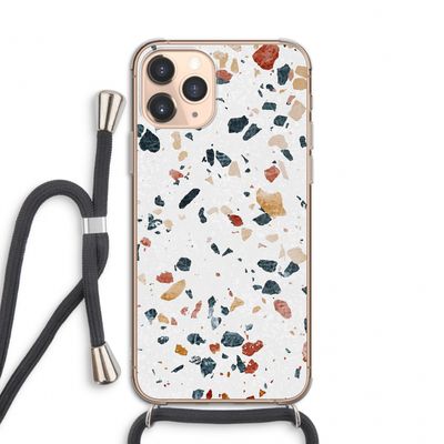 Terrazzo N°4: iPhone 11 Pro Transparant Hoesje met koord