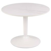 Hioshop Mitol salontafel Ø60cm keramiek wit.