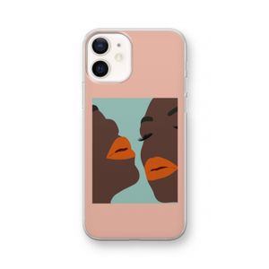 Orange lips: iPhone 12 Transparant Hoesje