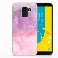 Smartphone hoesje Samsung Galaxy J6 2018 Pink Purple Paint