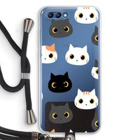 Katten: Honor 10 Transparant Hoesje met koord Katten: Honor 10 Transparant Hoesje met koord