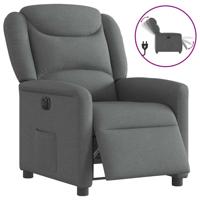 Fauteuil elektrisch verstelbaar stof donkergrijs