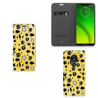 Mobiel BookCase Motorola Moto G7 Power Punk Geel - thumbnail
