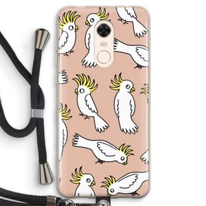 Papegaai: Xiaomi Redmi 5 Transparant Hoesje met koord