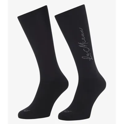 LeMieux Competition Sparkle socks zwart maat:m