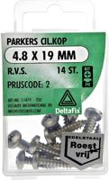 Parkers ck 4,8xx19mm rvs 14st - Deltafix