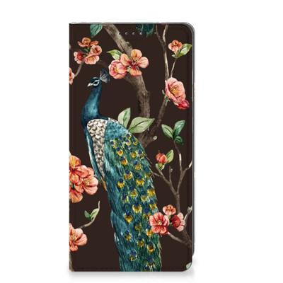 Samsung Galaxy S25 | Hoesje maken | Pauw met Bloemen