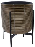 Pot wicker38x38x41 cm incl standaard - Driesprong collection