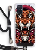 Tiger and Rattlesnakes: Samsung Galaxy A71 Transparant Hoesje met koord