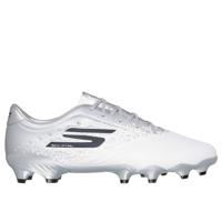 Skechers Razor 1.5 Academy Gras Voetbalschoenen (FG) Wit Zilver Zwart