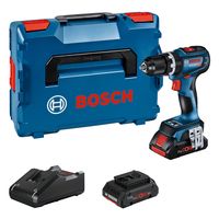 Bosch Professional GSB 18V-90 C 06019K6105 Accu-klopboor/schroefmachine 18 V Li-ion Brushless, Incl. Bluetooth-module, Incl. 2 accus, Incl. lader, Incl. koffer