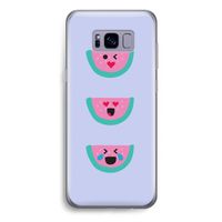 Smiley watermeloen: Samsung Galaxy S8 Plus Transparant Hoesje