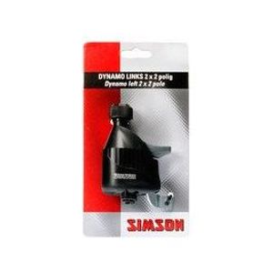Simson Dynamo links rubber loopwiel 2x2 polig