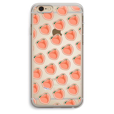 Just peachy: iPhone 6 Plus / 6S Plus Transparant Hoesje
