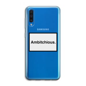 Ambitchious: Samsung Galaxy A50 Transparant Hoesje