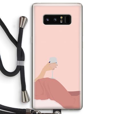Wine: Samsung Galaxy Note 8 Transparant Hoesje met koord
