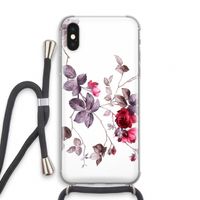 Mooie bloemen: iPhone XS Transparant Hoesje met koord