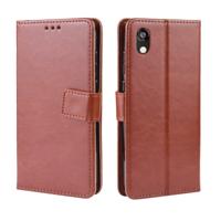 Retro Crazy Horse textuur horizontale Flip lederen case voor Huawei Honor 8S met houder & kaartsleuven & fotolijstjes (bruin)