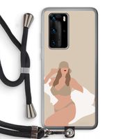 One of a kind: Huawei P40 Pro Transparant Hoesje met koord