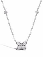 Pragnell collier Butterfly en or blanc 18ct à pendentif orné de diamants - Argent