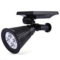 Solar wandspot highlight voor wandmontage of grondspies - buitenlamp op zonne energie - thumbnail