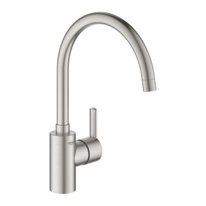 Grohe Keukenkraan Feel Mengkraan 1-Gats Met Instelbare Hoge Uitloop Supersteel RVS