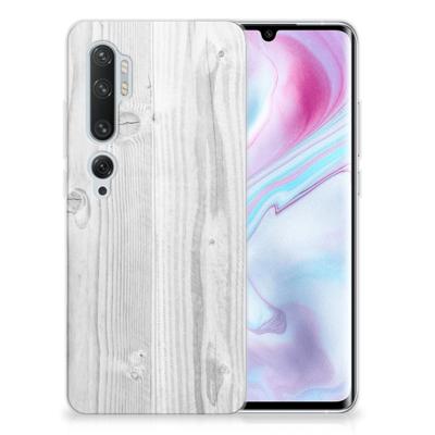 Xiaomi Mi Note 10 Pro | Bumper Hoesje | White Wood