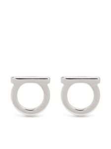 Ferragamo puces d'oreilles Gancini - Argent