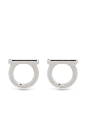 Ferragamo puces d'oreilles Gancini - Argent