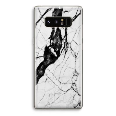 Witte marmer 2: Samsung Galaxy Note 8 Transparant Hoesje