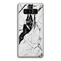 Witte marmer 2: Samsung Galaxy Note 8 Transparant Hoesje