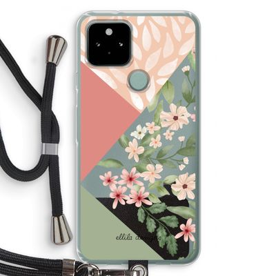 Sweet heaven geometrics: Pixel 5 Transparant Hoesje met koord