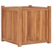 VidaXL Plantenbak verhoogd 50x50x50 cm massief teakhout