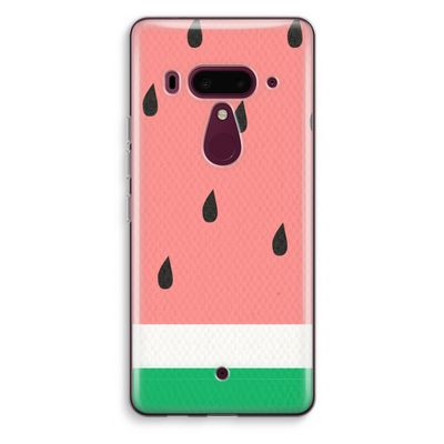 Watermeloen: HTC U12+ Transparant Hoesje