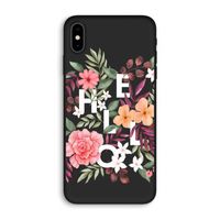 Hello in flowers: iPhone XS Max Biologisch afbreekbaar hoesje