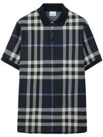 Burberry polo à motif tartan - Blanc