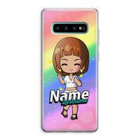 Chibi Maker vrouw: Samsung Galaxy S10 Plus Transparant Hoesje