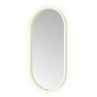 Hotbath &More Mirrors Oval LED Badkamerspiegel - Ovaal - 80 x 40 cm - Mat Wit