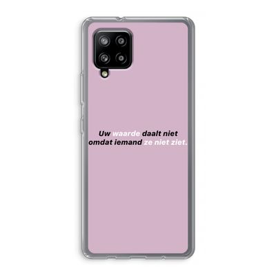 uw waarde daalt niet: Samsung Galaxy A42 5G Transparant Hoesje