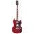 Vintage V69CR Coaster Series Cherry Red elektrische gitaar