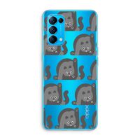 Cats: Oppo Find X3 Lite Transparant Hoesje