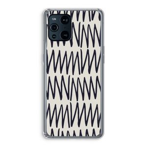 Marrakech Zigzag: Oppo Find X3 Pro Transparant Hoesje