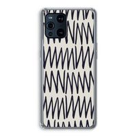 Marrakech Zigzag: Oppo Find X3 Pro Transparant Hoesje