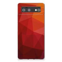 TPU Hoesje voor Google Pixel 6 Polygon Red - thumbnail