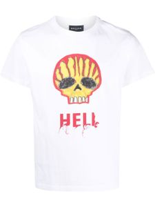 Botter t-shirt à imprimé tête de mort - Blanc